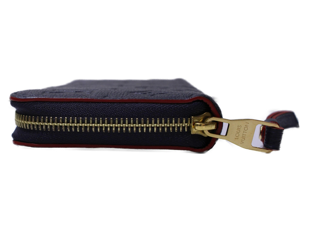 Louis Vuitton Marine Wallet Monogram Long Empreinte Rouge Zippy Blue